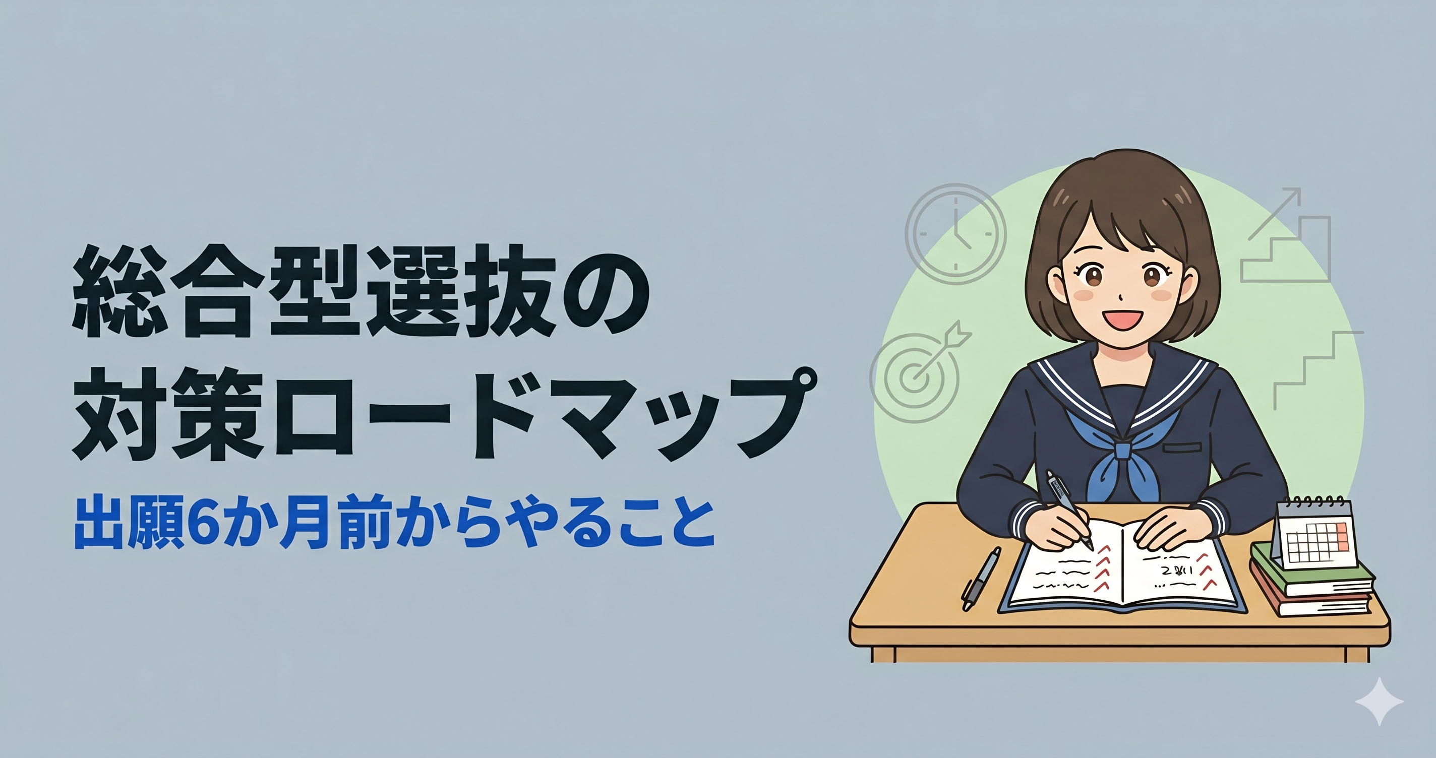 総合型選抜の対策ロードマップ｜出願6か月前からやること