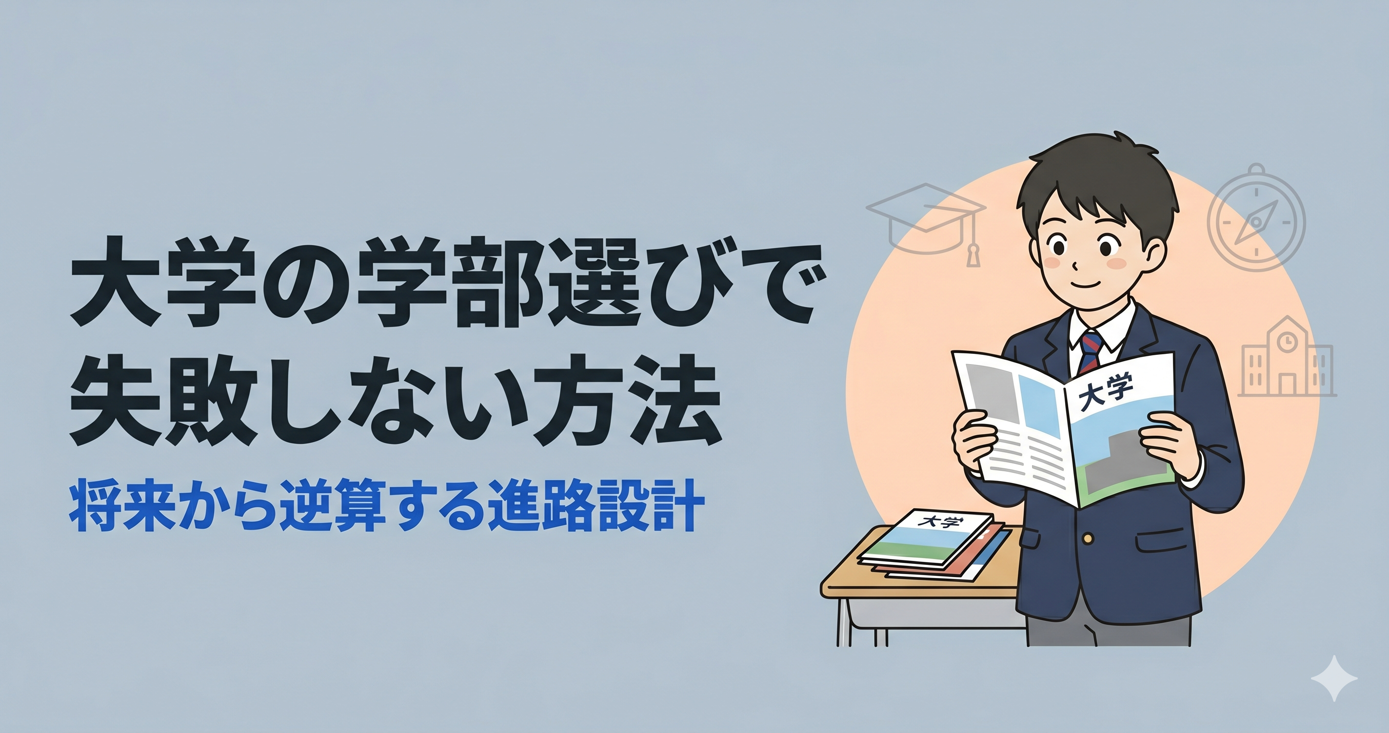 大学の学部選びで失敗しない方法｜将来から逆算する進路設計