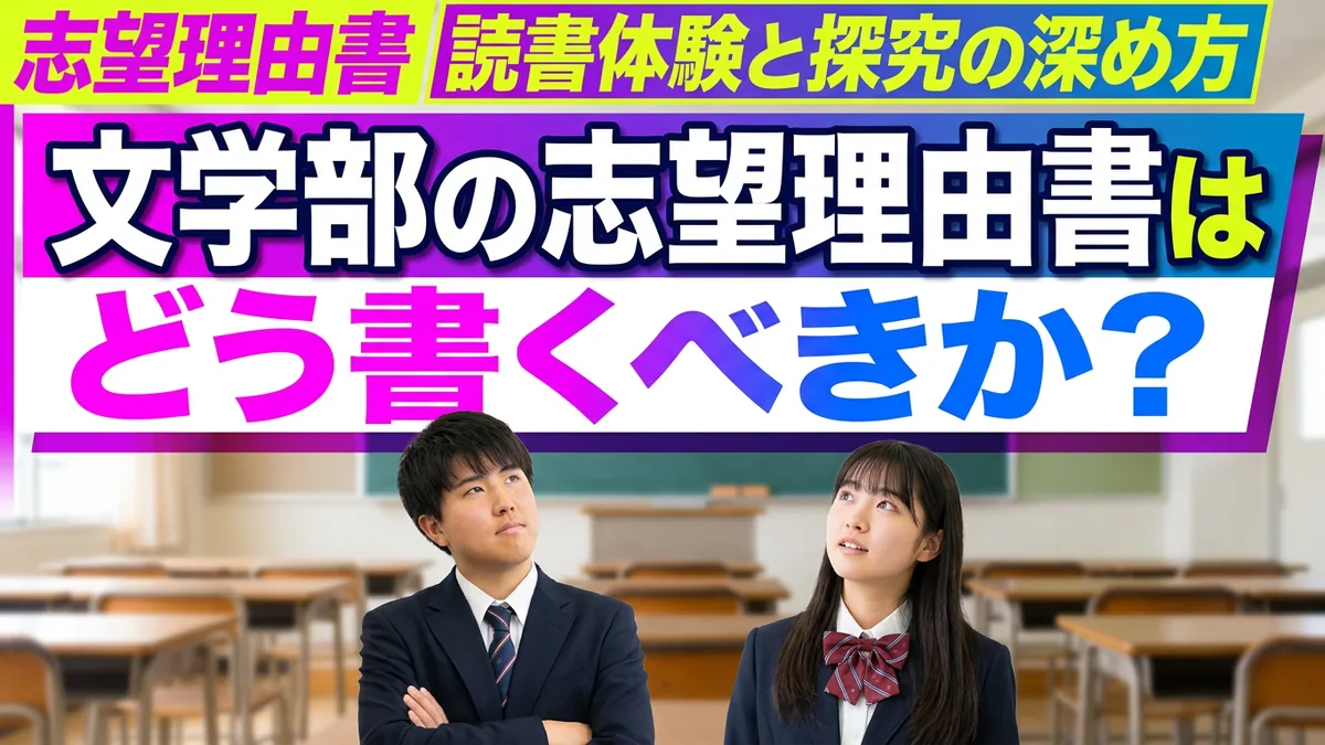 文学部・人文学部の志望理由書の書き方｜読書体験と探究の深め方