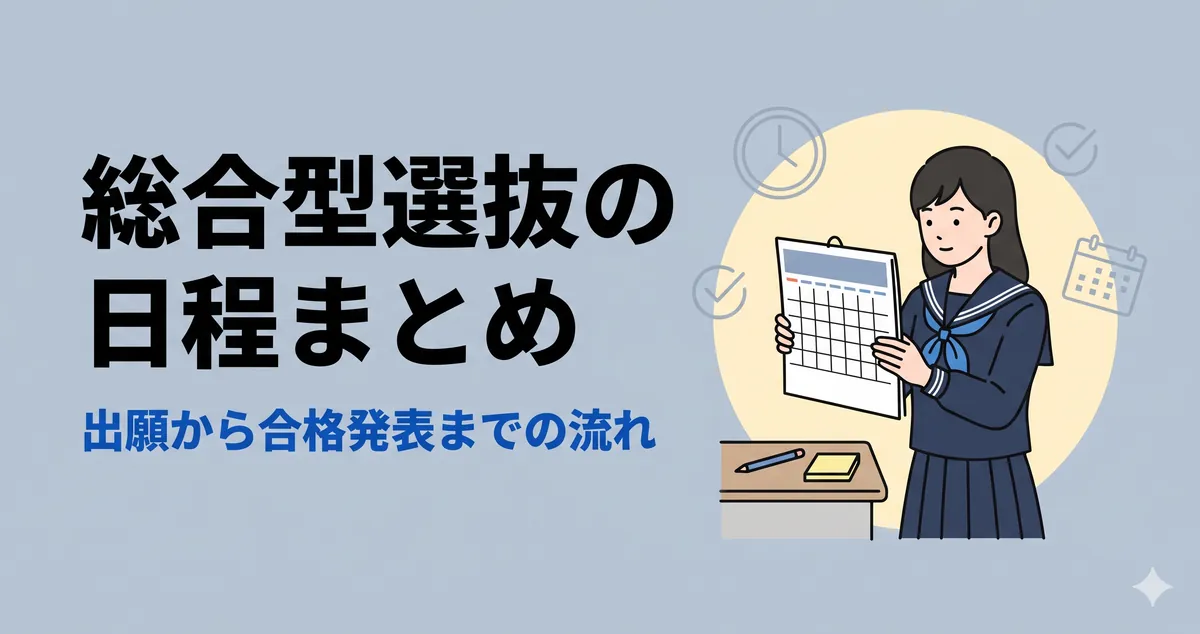 総合型選抜の日程まとめ｜出願から合格発表までの流れ